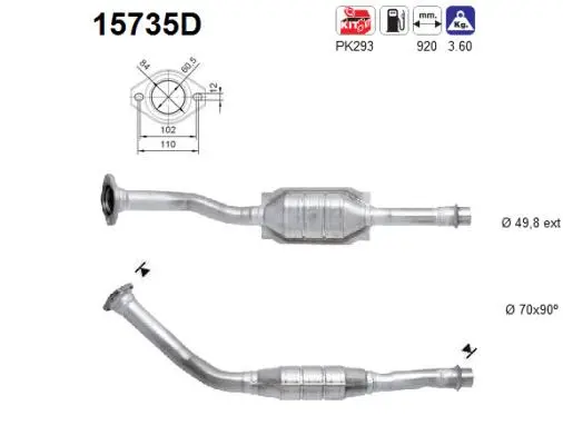 Catalytic Converter (15735D)