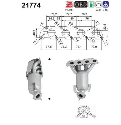 Catalytic Converter (21774)