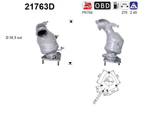 Catalytic Converter (21763D)