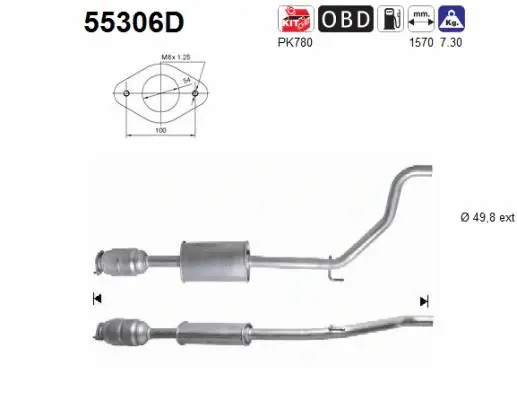 Catalytic Converter (55306D)