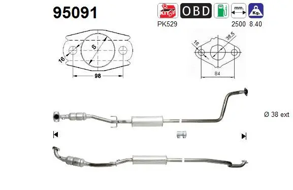 Catalytic Converter (95091)