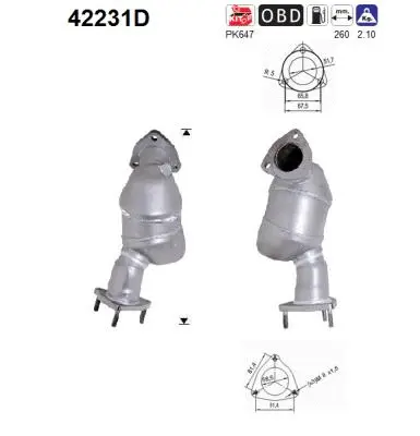 Catalytic Converter (42231D)