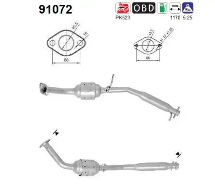 Catalytic Converter (91072)