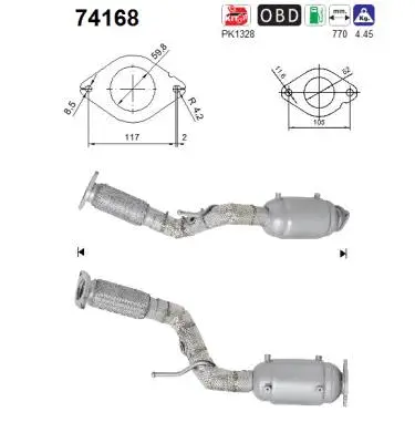 Catalytic Converter (74168)
