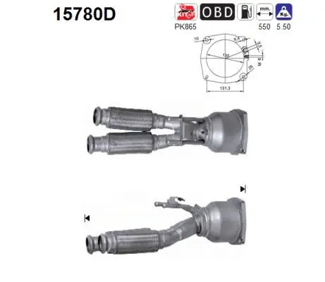 Catalytic Converter (15780D)