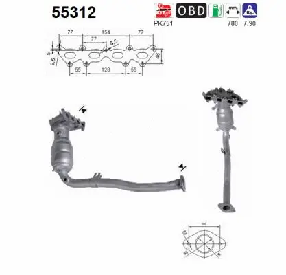 Catalytic Converter (55312)