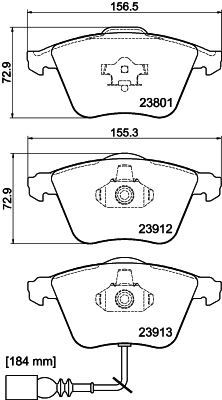 Brake Pad Set, disc brake (PCP2108)