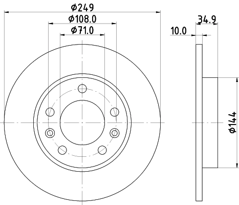 Brake Disc (PCD19782)
