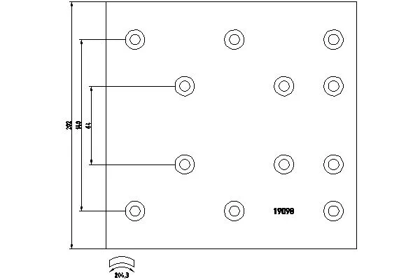 Brake Lining Kit, drum brake
