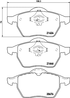 Brake Pad Set, disc brake (PCP1354)