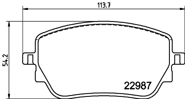 Brake Pad Set, disc brake (PCP1716)