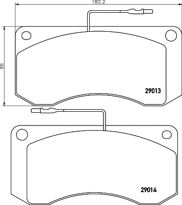 Brake Pad Set, disc brake (CVP006)