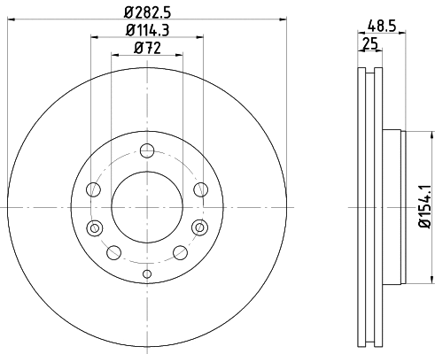 Brake Disc (PCD20762)