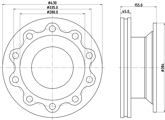 Brake Disc (CVD580)