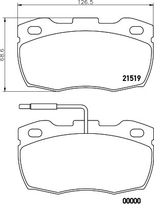 Brake Pad Set, disc brake (PCP2171)