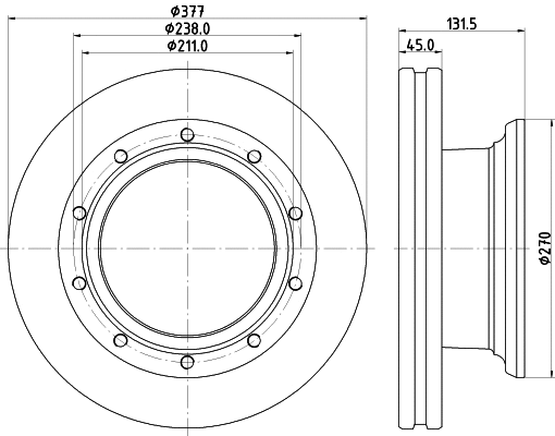 Brake Disc (CVD652)