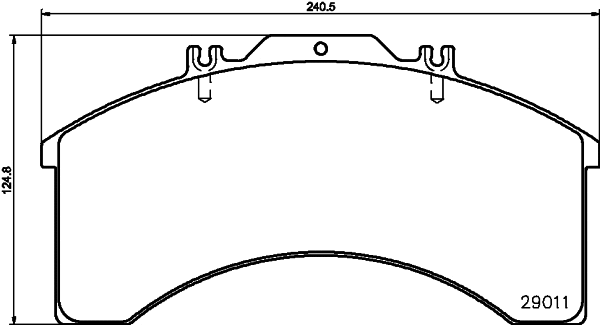 Brake Pad Set, disc brake (CVP015)