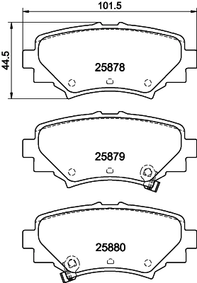Brake Pad Set, disc brake (PCP2002)