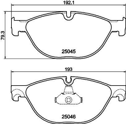 Brake Pad Set, disc brake (PCP1977)