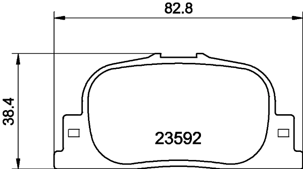 Brake Pad Set, disc brake (PCP1936)