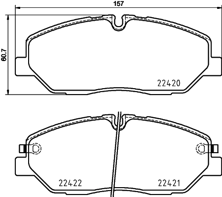 Brake Pad Set, disc brake (PCP1905)
