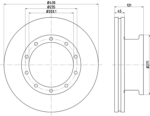 Brake Disc (CVD542)