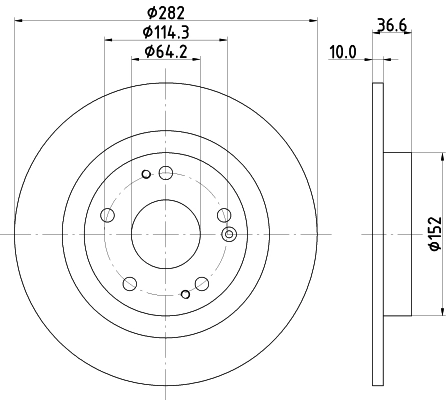 Brake Disc (PCD17602)