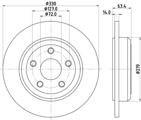 Brake Disc (PCD23202)