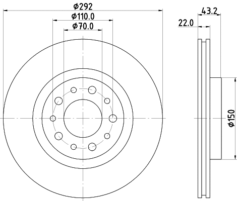 Brake Disc (PCD15092)