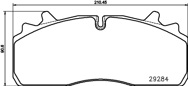 Brake Pad Set, disc brake (CVP116K)