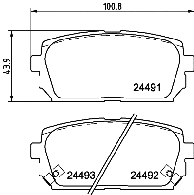Brake Pad Set, disc brake (PCP1510)