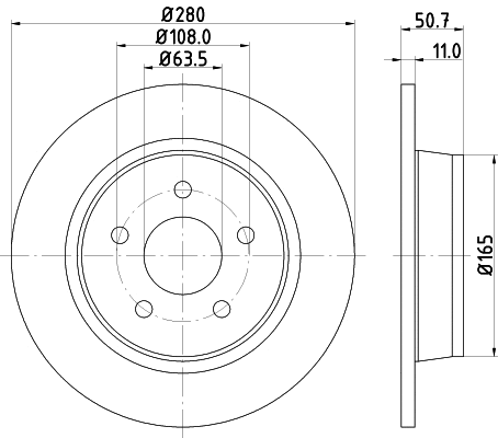 Brake Disc (PCD11592)