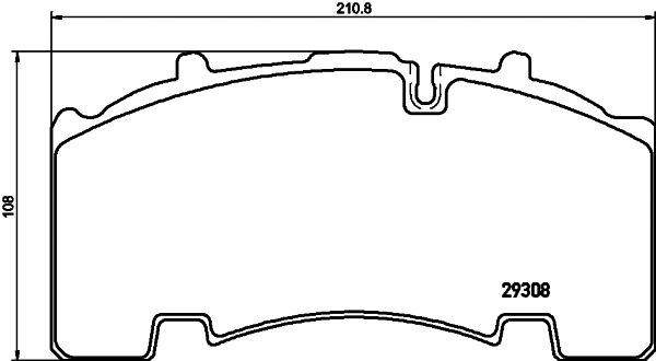 Brake Pad Set, disc brake (CVP094K)