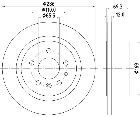 Brake Disc (PCD20962)