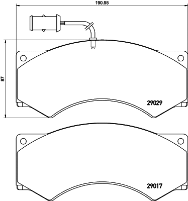 Brake Pad Set, disc brake (CVP005)