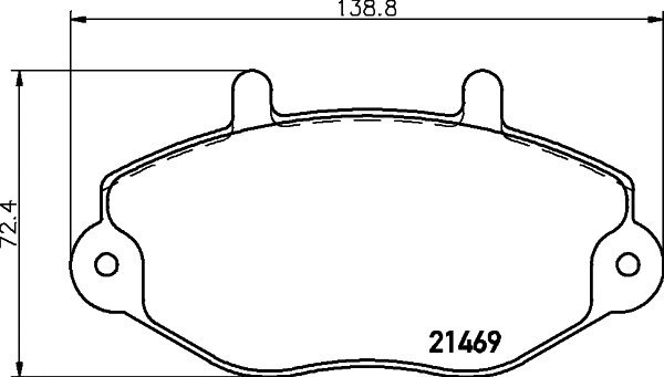 Brake Pad Set, disc brake (PCP1697)