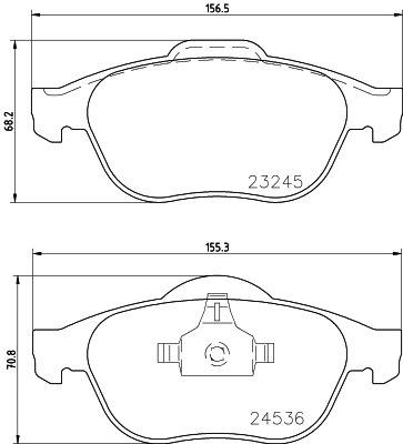 Brake Pad Set, disc brake (PCP1368)