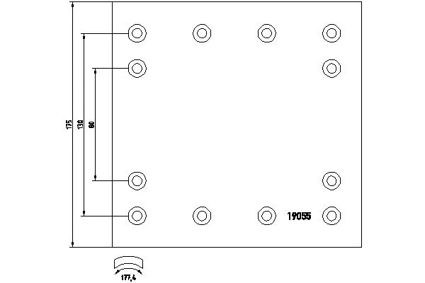 Brake Lining Kit, drum brake (DF46471B7203)