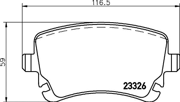 Brake Pad Set, disc brake (PCP1238)
