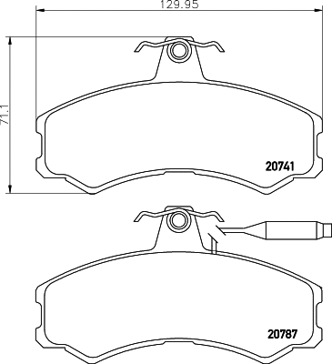 Brake Pad Set, disc brake (CVP047)
