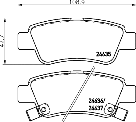 Brake Pad Set, disc brake (PCP1161)