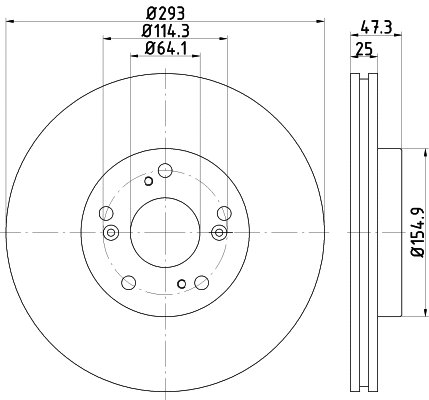 Brake Disc (PCD14372)