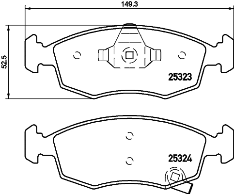 Brake Pad Set, disc brake (PCP1321)