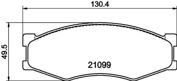 Brake Pad Set, disc brake (PCP1846)