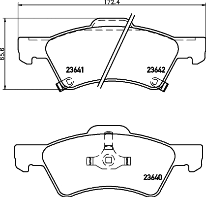 Brake Pad Set, disc brake (PCP1473)