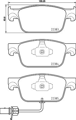 Brake Pad Set, disc brake (PCP1900)