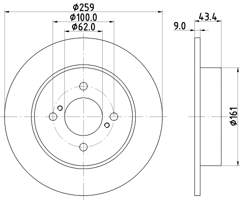 Brake Disc (PCD16202)