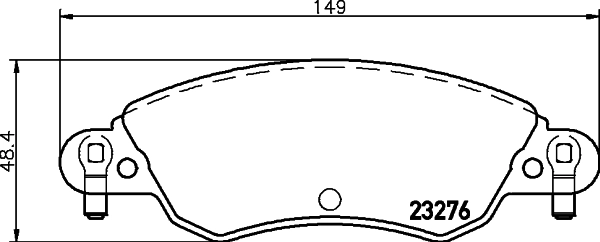 Brake Pad Set, disc brake (PCP1923)