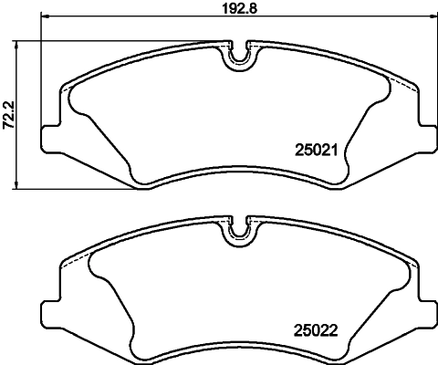 Brake Pad Set, disc brake (PCP2180)
