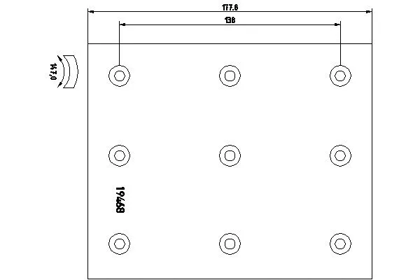 Brake Lining Kit, drum brake (VL72731S7100)